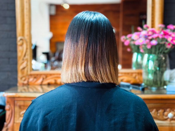Lavado/planchado o cepillado (cabello corto)